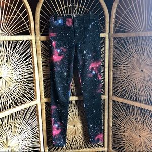 5/$25 LOVESICK Super Skinny Solar System Celestial Star Print Pants Size 0